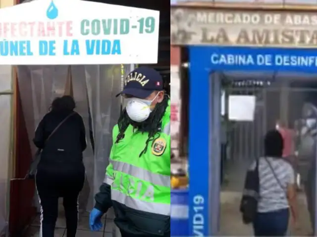 Covid-19 en Perú: Instalan túneles de desinfección para ingresar a mercados