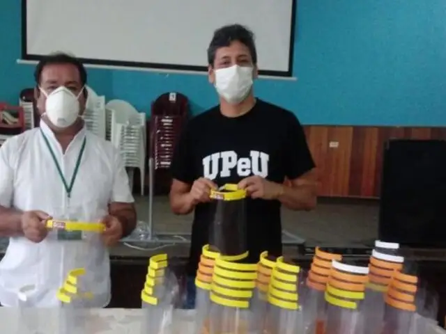 Sede de la UpeU en Tarapoto donó 50 viseras protectoras a personal sanitario