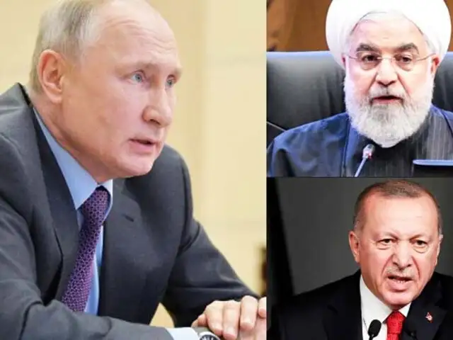 Vladimir Putin conversa con su pares de Irán y Turquía sobre la pandemia