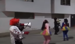 [VÍDEO] Junín: Policías llevan show infantil a niños por sus cumpleaños
