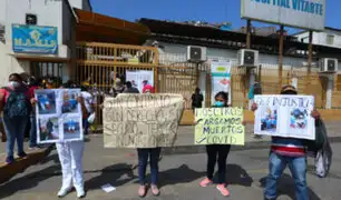 [VIDEO] Trabajadores del hospital de Ate Vitarte denuncian despido arbitrario