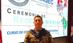 ¡Orgullo! Soldado peruano se gradúa con honores en reconocido instituto de EEUU