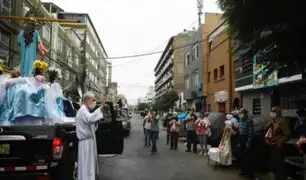 [VIDEO] Virgen María fue paseada por calles de Breña en pleno estado de emergencia
