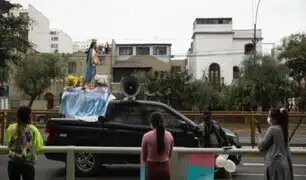 Breña: procesión de Virgen María generó aglomeración de personas