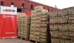 Entregan más de 22 toneladas de alimentos para personas vulnerables en Lima