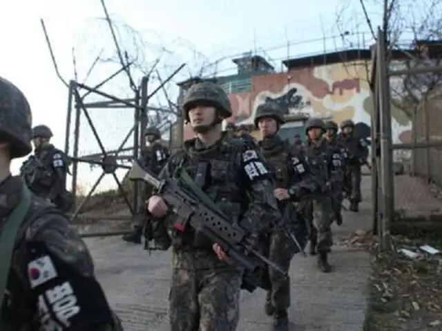 Reportan intercambio de disparos en puesto fronterizo que separa las dos Coreas