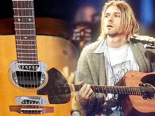 Kurt Cobain: subastan por un millón de dólares la guitarra con la que grabó el  “MTV Unplugged”