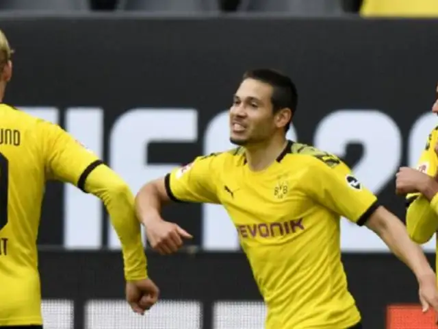 Borussia Dortmund vs Schalke 04: la celebración que quedó como postal en tiempos de COVID-19