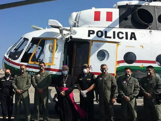 Trujillo: Virgen de Huanchaco sobrevoló la ciudad para bendecir a sus fieles