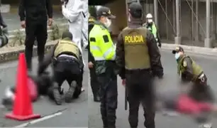 Policía sin brevete atropelló a ambulante en Vía Expresa Grau restringida para peatones