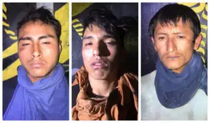 Capturan a tres presuntos narcoterroristas con armamento de guerra en Ayacucho