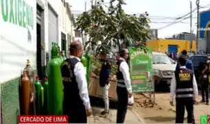 Cercado de Lima: Local vendía oxígeno industrial como medicinal