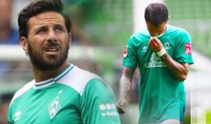 Claudio Pizarro: el Bremen cayó ante Wolfsburgo y complica su situación