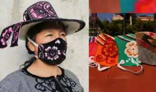 ¡Se reinventan! artesanos diseñan mascarillas con motivos tradicionales en Cusco