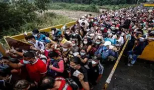 Gran aglomeración de Venezolanos que buscan retornar a su país se vive en frontera con Colombia