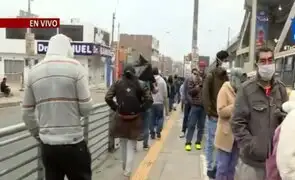 Metro de Lima: se registran largas colas en exteriores de la estación Bayóvar