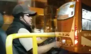 Los Olivos: pasajero discute con conductor de bus por no usar mascarilla