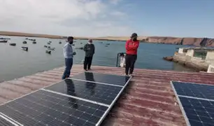 Instalan paneles solares en muelle de pescadores de Pisco
