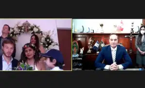 La Victoria: se realizó el primer matrimonio civil virtual de Lima