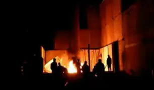 Huancayo: vecinos queman antena de telefonía por temor a contagiarse de COVID-19