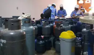 Surco: clausuran local clandestino que almacenaba 200 balones de gas
