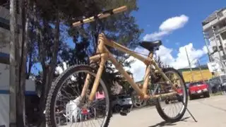 Cajamarca: Fabrican bicicleta con bambú como transporte alternativo
