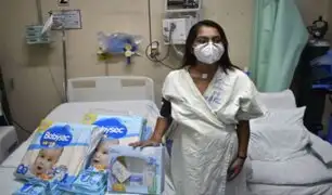 Dan de alta a madre de gemelos que estuvo más de 70 días conectada a ventilador debido al COVID-19