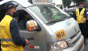 Surco: detienen a chófer de combi que se subió a grúa para impedir intervención
