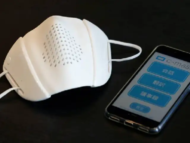 Japón: diseñan mascarilla capaz de conectarse a celulares y traducir idiomas