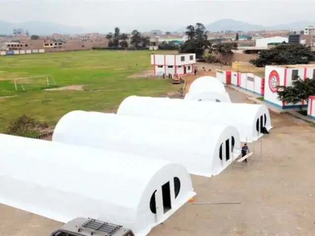 Huaral: instalan cuatro tiendas de campaña para atender a pacientes con COVID-19