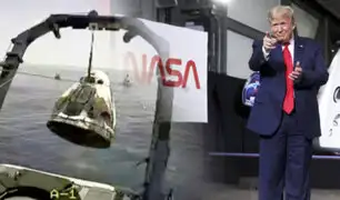 Donald Trump celebró el regreso de los astronautas de SpaceX