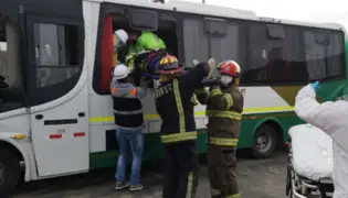 Triple choque de buses interprovinciales deja más de 40 heridos en Trujillo