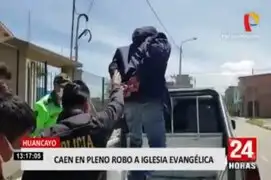 Huancayo: delincuentes son intervenidos cuando intentaban robar artefactos de Iglesia