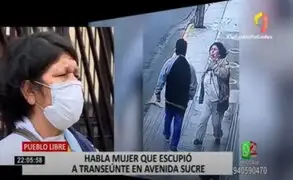 Pueblo Libre: ubican a mujer que escupió a hombre en Av. Sucre