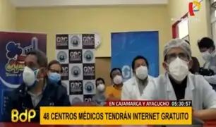 Centros de salud de Cajamarca y Ayacucho harán teleconsultas con Internet gratuito