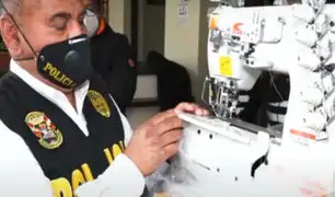 La Victoria: policía fiscal incauta máquinas de coser falsificadas