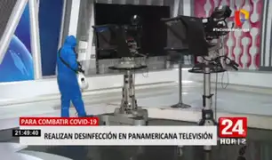Realizan desinfección en Panamericana Televisión para prevenir y combatir al coronavirus