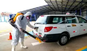 ATU comenzó a desinfectar taxis formales de Lima y Callao