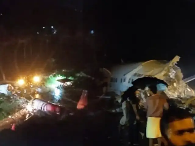 India: avión se parte en dos durante aterrizaje en Calcuta