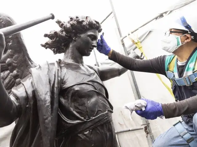 MML reanuda trabajos de recuperación de esculturas y espacios públicos