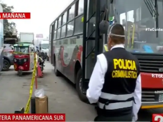 SJM: tres pasajeros y un policía resultaron heridos durante asalto a bus de transporte público