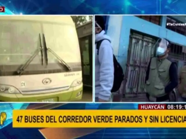 Corredor Verde: denuncian que modernos buses no pueden operar por falta de licencia