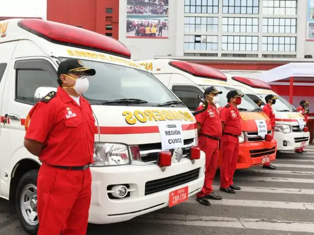 Mininter: Japón donó cinco vehículos de emergencia a los Bomberos del Perú