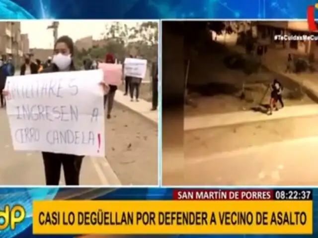 SMP: vecinos del 'Cerro Candela' piden que militares ingresen ante inacción policial
