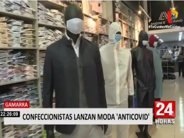 Confeccionistas de Gamarra lanzan moda AntiCovid-19