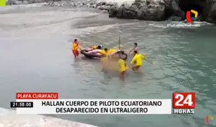 San Bartolo: Marina de Guerra halló cuerpo de ecuatoriano que desapareció tras caída de aeronave ultraligera