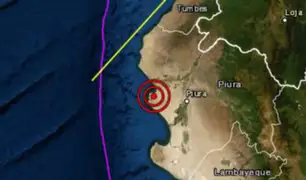 Piura: sismo de magnitud 3.9 se registró esta tarde en Sechura