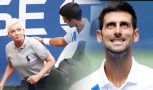 Descalifican a Djokovic del US Open por dar pelotazo a una jueza