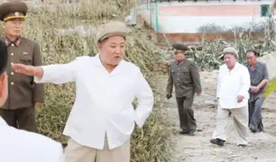 Reapareció Kim Jong-un inspeccionando daños por el tifón Maysak