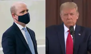 EEUU: Donald Trump intentó que un reportero se quite la mascarilla en plena rueda de prensa